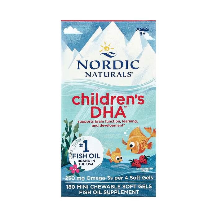 NORDIC NATURALS Childrens DHA Fresa 180 mini masticables
